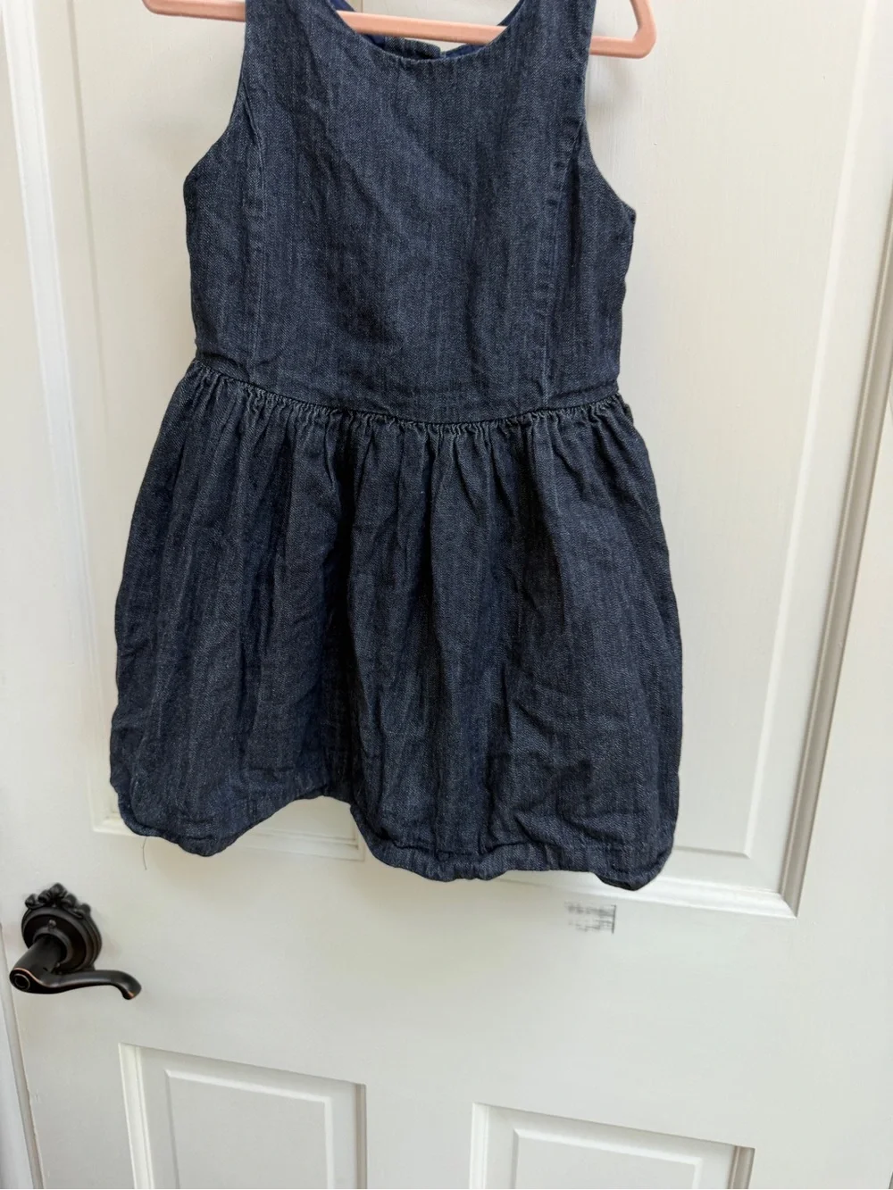Polo by Ralph Lauren Girls 4 4T Dark Blue Denim Tank Top Formal Dress